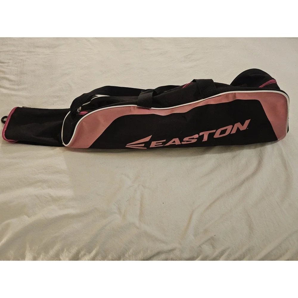 GIRL'S PINK & BLACK EASTON EQUIPMENT BAG FOR SOFTBALL, BASEBALL, TENNIS, ETC